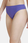 Zivame Low Rise Cotton Cheeky Panty - Purple Pak Choi — thumbnail 3
